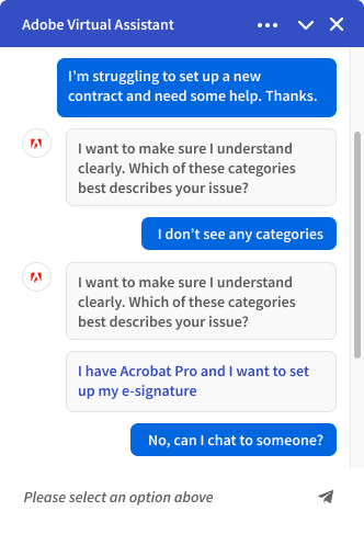 Adobe Sign Support