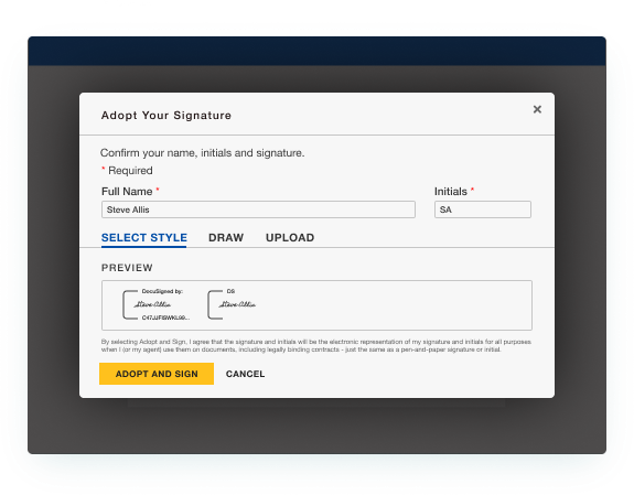 DocuSign Signing