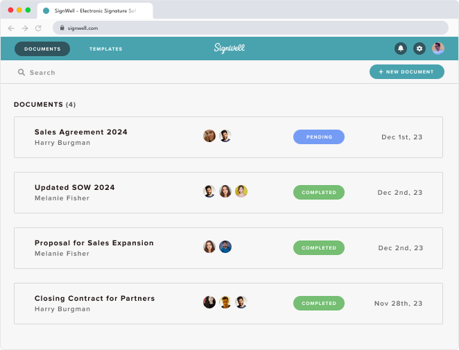 Document Tracking Page